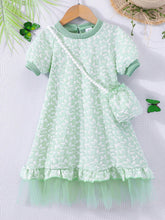 1pc Girls' Summer New Stylish & Elegant Mesh Dress For Parties